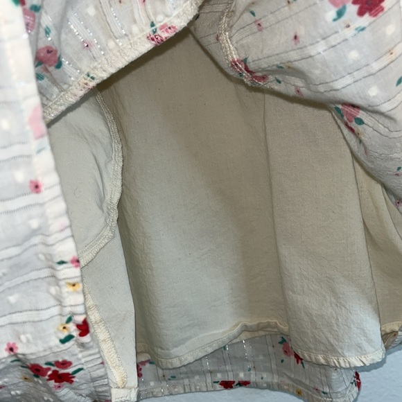 Cat & Jack Girls Mock Neck Floral Dress Sz 7/8 - Picture 6 of 10